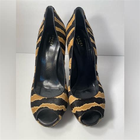 Gucci Ponyhair Zebra Pumps 